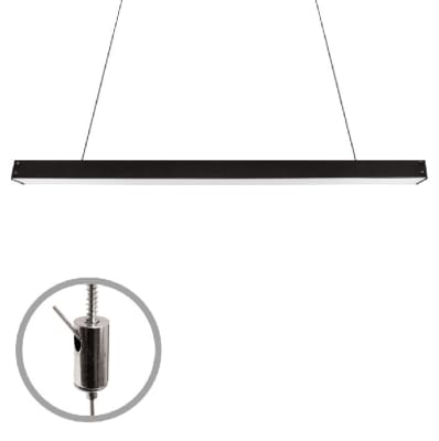 EQUIPO LED LINEAL 36w 4000º RECTANGULAR NEGRA 1.201