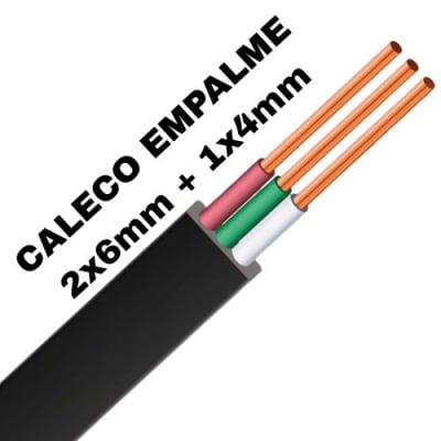 CABLE PLANO CALECO EMPALME 2X6MM +1X4MM1