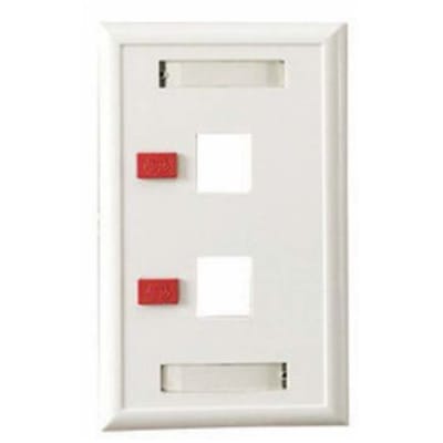 FACE PLATE 2 PTO BLANCO1
