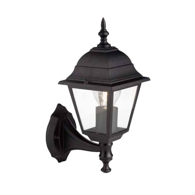 FAROL COLONIAL 4 CARAS E27 NEGRO EXTERIOR1