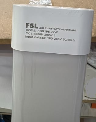 EQUIPO ESTANCO CINTA PURIFICACION 27W 6500° 60 CMS1