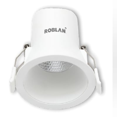FOCO EMB LED 14W 3000° 1270 LUM 100-277V 145X75MM VIDRIO RETRAIDO BLANCO IP44 FP 0.91