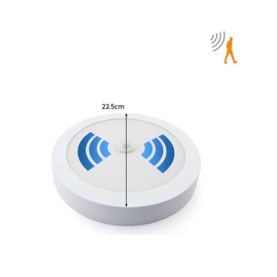 FOCO S/P LED 18W 4000° REDONDO C/SENSOR1