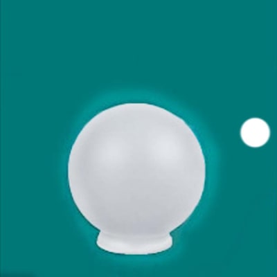 GLOBO VIDRIO 20 CMS SATINADO1