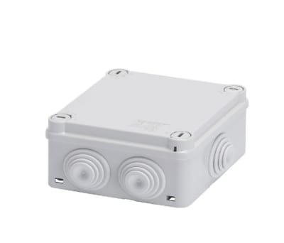 CAJA ESTANCA 100X100 C/CONOS IP55 RAL 70351
