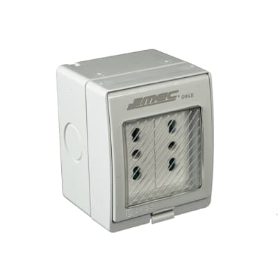 ENCHUFE DOBLE 10/16 HIDROBOX MEC1