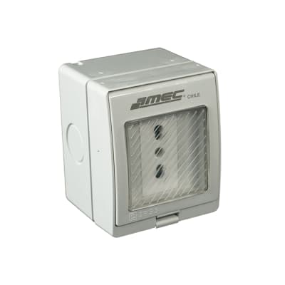 ENCHUFE SIMPLE 10/16A HIDROBOX IP55 MEC1