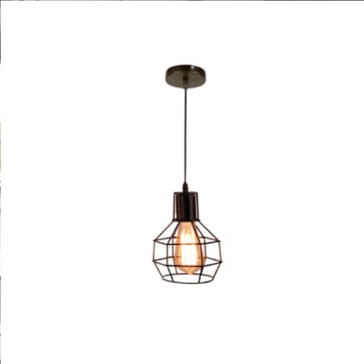 LAMPARA COLGANTE E27 NEGRA KAUS (D)1
