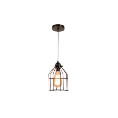 LAMPARA COLGANTE E27 NEGRA KAUS1