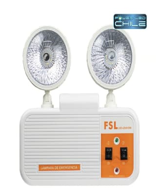 LAMPARA EMERGENCIA 2 FOCOS 5W FSL1