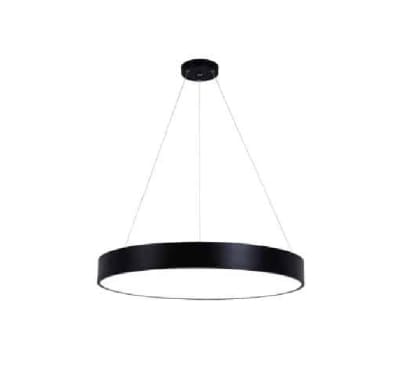LUMINARIA CIRCULAR 48W COMPLETA NEGRA 65001