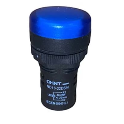LUZ PILOTO 22MM AZUL LED IP65 CHINT1