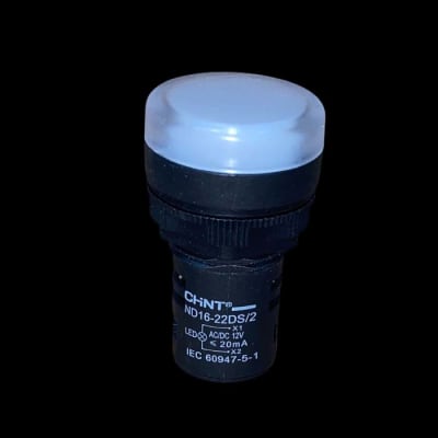 LUZ PILOTO 22MM BLANCO LED IP65 CHINT1