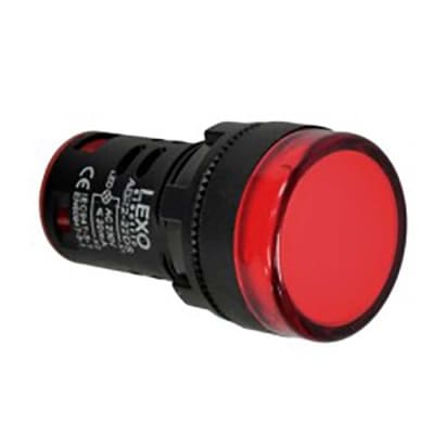 LUZ PILOTO 22MM ROJO LED LEXO1