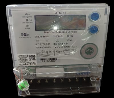 MEDIDOR TRIFASICO DE ENERGIA 5-100A LECTURA DIRECTA BT4.31