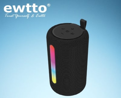 PARLANTE CILINDRICO MINI NEGRO RGB1