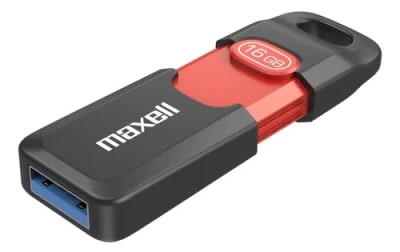 PENDRIVE 16 GB USB NEGRO CON ROJO1