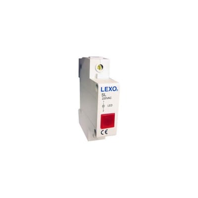 LUZ PILOTO ROJO RIEL DIN LEXO1