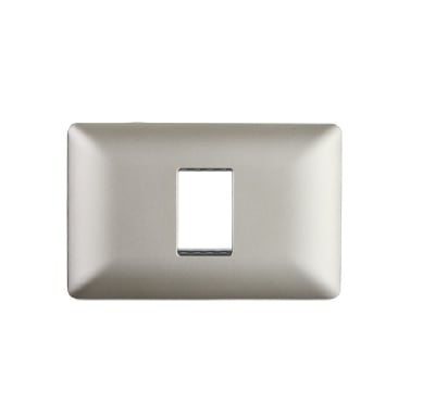 PLACA 1PTO C/SOPORTE CHAMPAGNE1