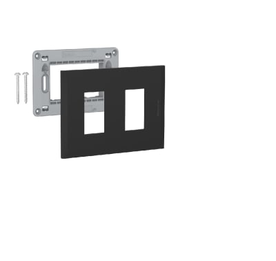 PLACA 2 PTO ANTRACITA BLACK NOBILE C/SOPORTE1