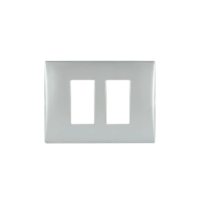 PLACA 2 PTO SILVER C/SOPORTE1