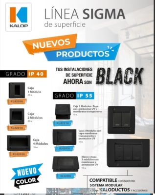 PLACA HIDROBOX 3 PTO IP55 NEGRA1