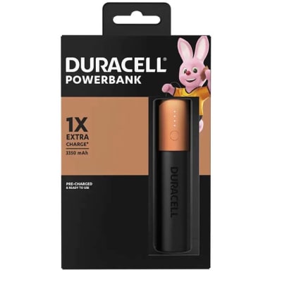 POWER BANK 3350 MAH 1.2A 1X FORMA DE PILA DURACELL1