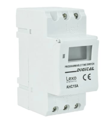 RELOJ CONTROL DIGITAL C/RESERVA 0-24HRS 15A 220V1