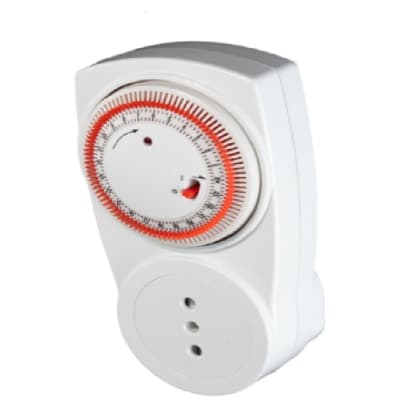 RELOJ CONTROL 24HRS 10A ENCHUFABLE ANALOGO 48 PROGRAMACION M1