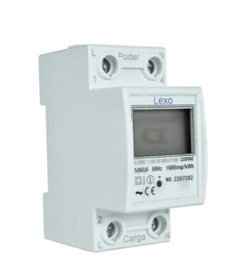 REMARCADOR MONOFASICO 60A DIGITAL RIEL DIN L1