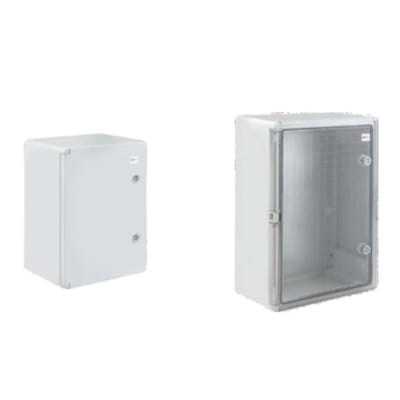 TABLERO ABS 300X200X130 PUERTA TRANSPARENTE C/PLACA MONTAJE1