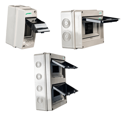 TABLERO S/P 8CC IP65 ESTANCO IK8 201X155X90 MEC1