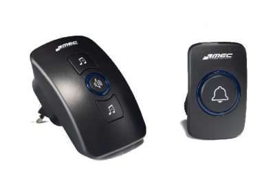 TIMBRE INALAMBRICO 100MA 32 TONOS NEGRO 150MTS FRECUENCIA 433 MHZ M1501