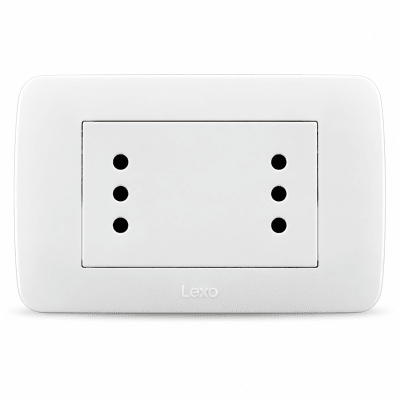 ENCHUFE DUPLEX 10A BLANCO LEXO1