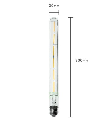 AMPOLLETA LED 6W TUBULAR T30 FILAMENTO VINTAGE1