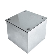CAJA ZINCADA 100X100 X65MM SIN NOCAUT