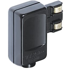 ENCHUFE MACHO SEGURIDAD 16A NEGRO