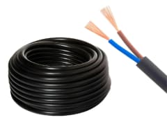 CABLE HO5VVF 2x1.5 NEGRO