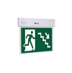 LAMPARA SEÑALETICA ESCALERA DOBLE CARA