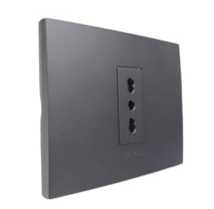 ENCHUFE SENCILLO 10/16A GRAFITO