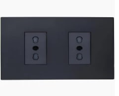 ENCHUFE DOBLE 10/16A 250V GRAFITO