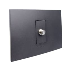 ENCHUFE TOMA TV COAXIAL GRAFITO ARMADO