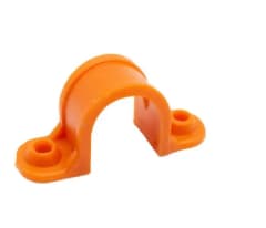 ABRAZADERA 16MM PLASTICA NARANJA