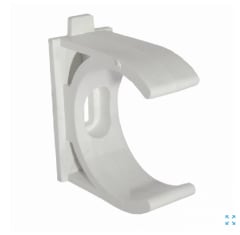 ABRAZADERA ABIERTA 40MM DE PRESION GRIS LIBRE DE HALOGENO