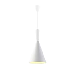 LAMPARA COLGANTE E27 MAIA WHITE/GOLD