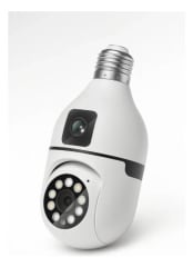 CAMARA WI-FI PANORAMICA TIPO AMPOLLETA 4MP 2 LENTE