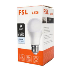 AMPOLLETA LED 9W E27  6500K