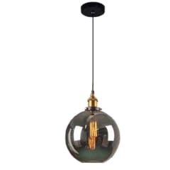 LAMPARA COLGANTE E27 ATLAS SMOKE