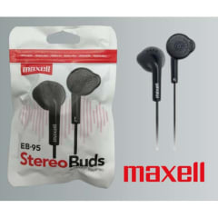 AUDIFONO STEREO NEGRO EN BOLSA MAXELL