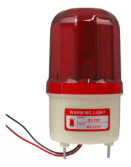BALIZA ROJA LED 220V CON SONIDO